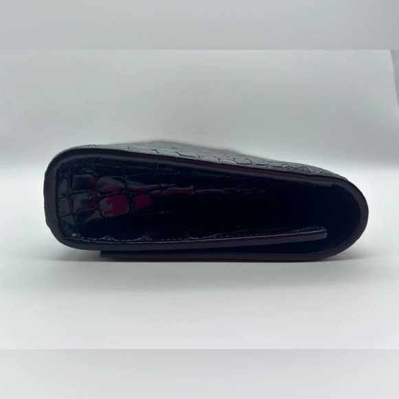 Saint Laurent YSL Black Crocodile Stamp Clutch Bag With Dustbag - Picture 4 of 15